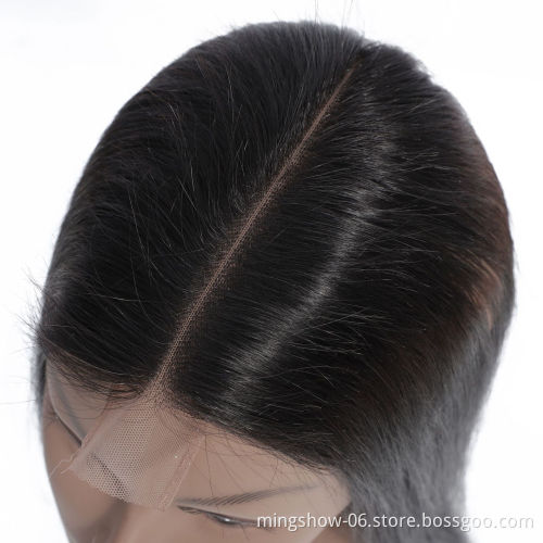 Wholesale Straight Kim K 3*4. 13*4 Human Hair Lace Closure With Baby Hair